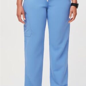 Figs scrub pants - ceil blue Kade cargo scrub pants